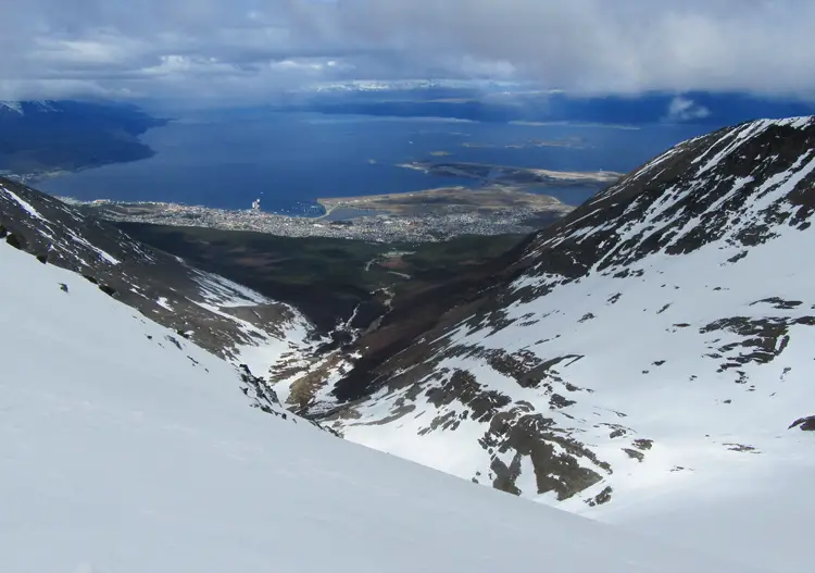 Ushuaia skiing on the Martial Glacier