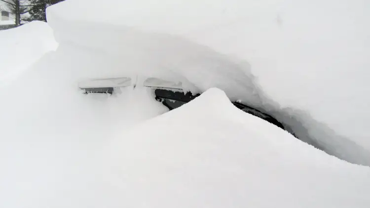Yes that's our car - took a while to dig out!