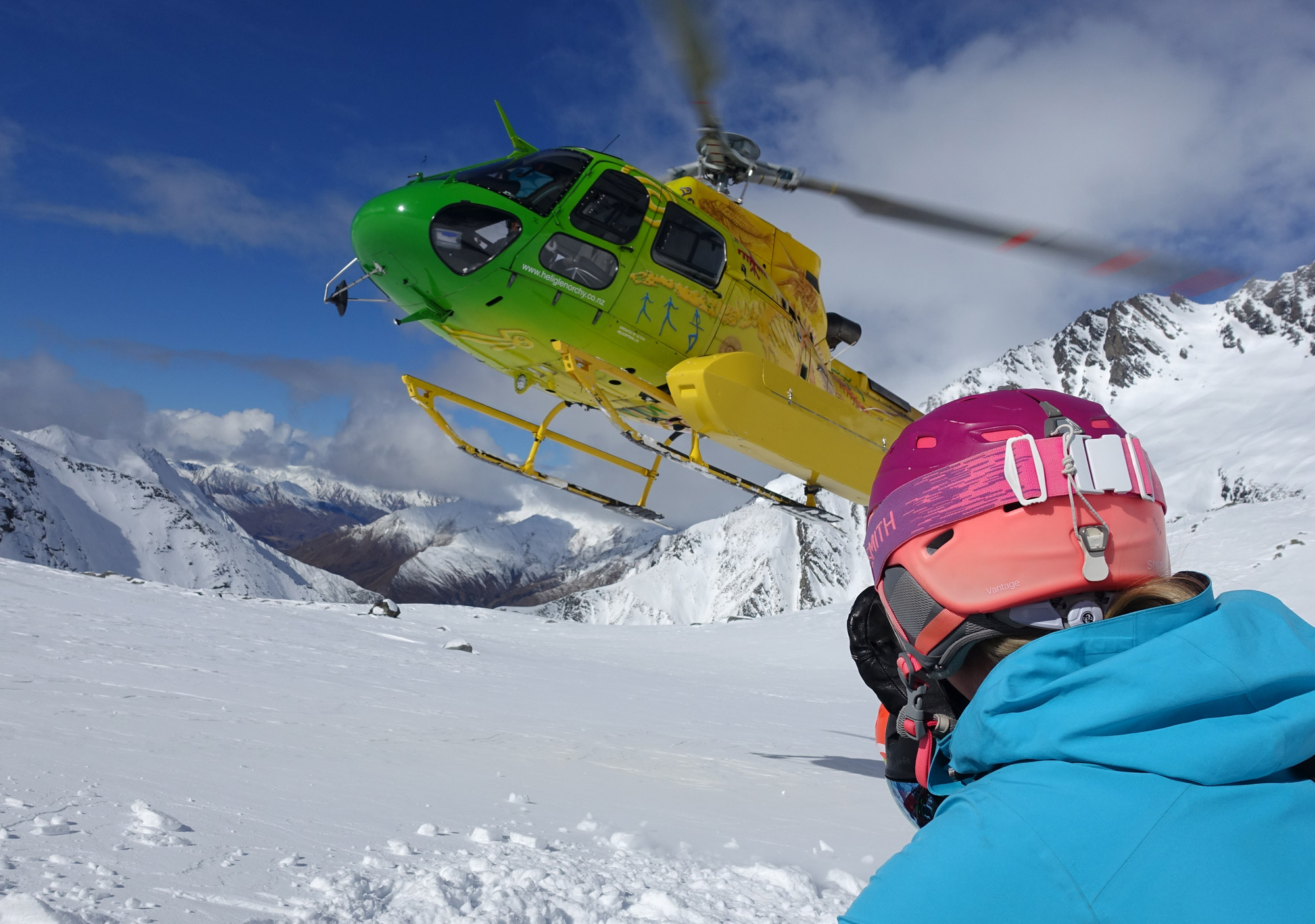 Heli skiing out of Glenorchy