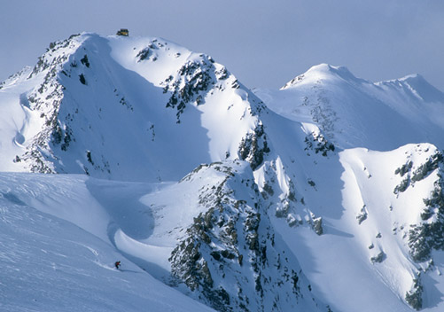 You can take a snowcat just about anywhere (see top of ridge) - SWS