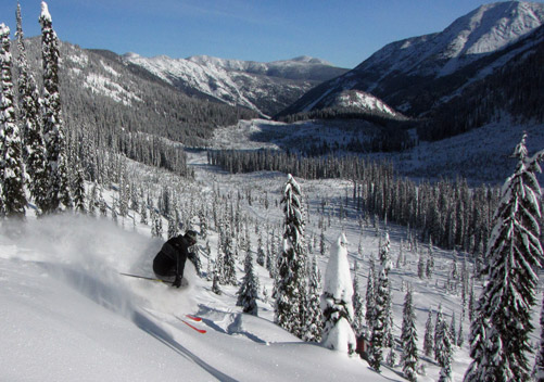 Wildhorse CatSkiing in BC is rustic & very affordable