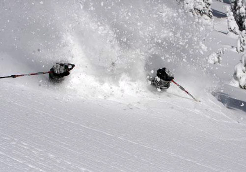 Snowwater Heli-Skiing - it gets deep up there!