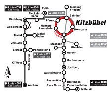  Kitzbühel Free Ski Bus map