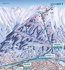 Nordkette Ski Trail & Piste Map