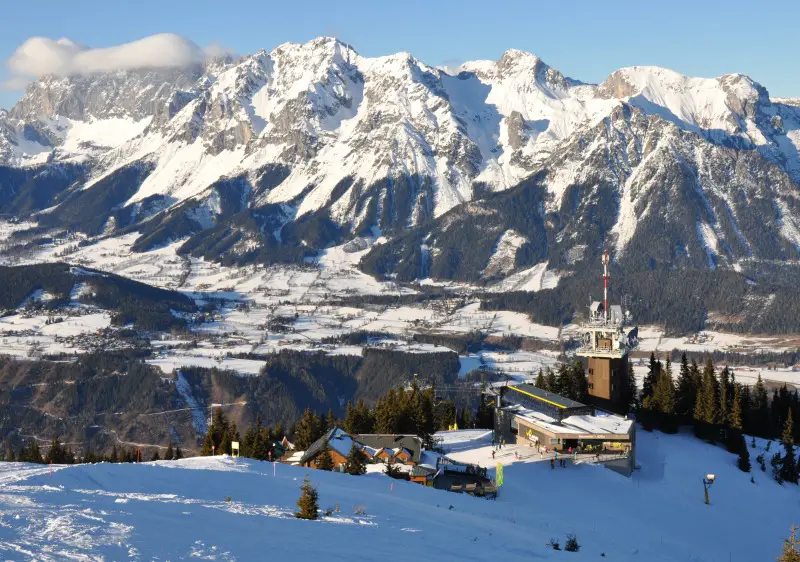 Schladming 4-Berge ski resort Austria on Planai