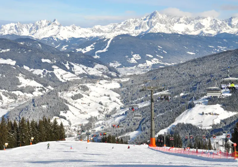 Snow Space Salzburg ski Austria combines Flachau, Wagrain & St Johann