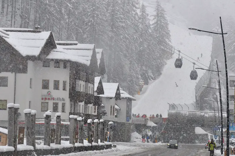 Sölden main village has multiple ski lift bases & accommodation options