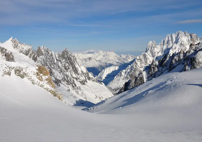 Chamonix France, home the famous Vallee Blanche.