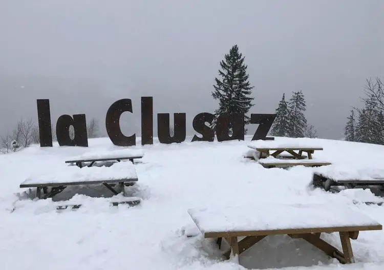 La Clusaz ski resort.