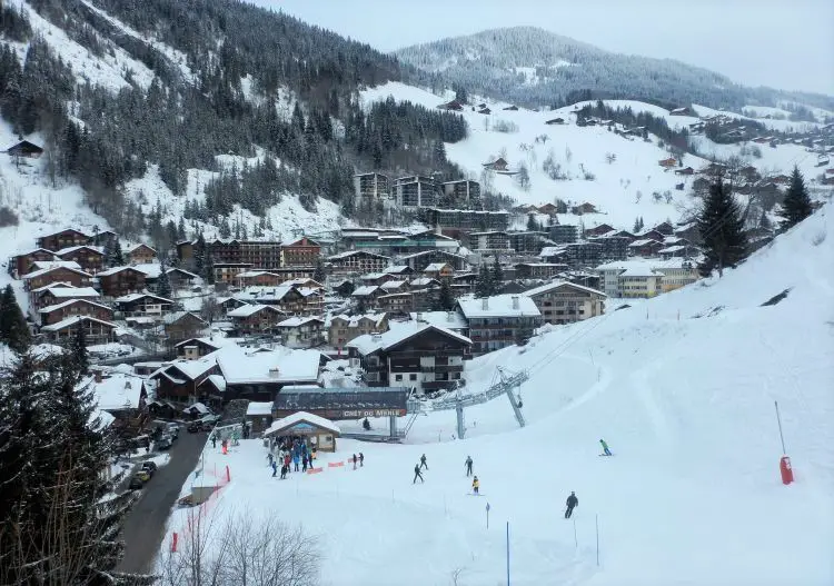La Clusaz ski resort.