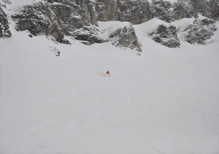 Freeride powder at La Clusaz.