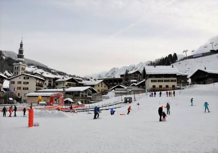 La Clusaz ski resort.