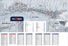 Les Deux Alpes Village Map