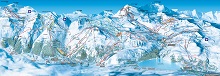 Tignes - Val d’Isere (Espace Killy) Ski Trail Map