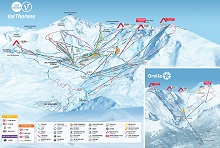 Val Thorens Ski Trail Map