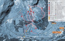 Crevacol Ski Trail Map