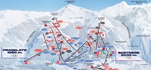 Sestriere Ski Trail Map