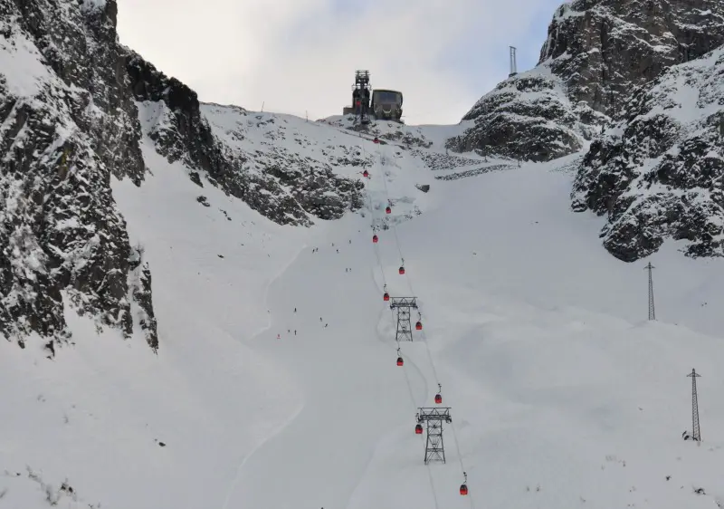 Tonale skiing.