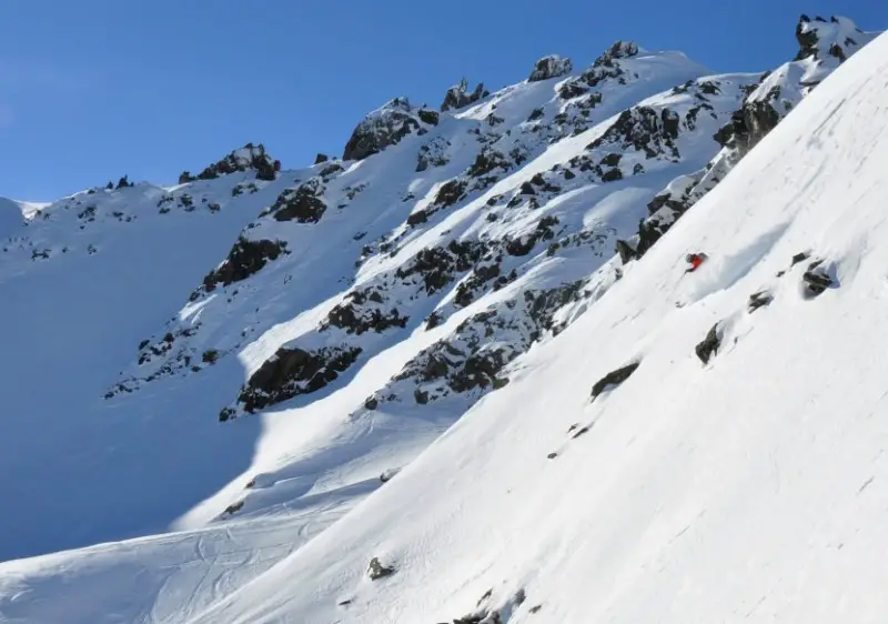Andermatt Sedrun ski resort & a small part of its legendary freeride ski terrain.
