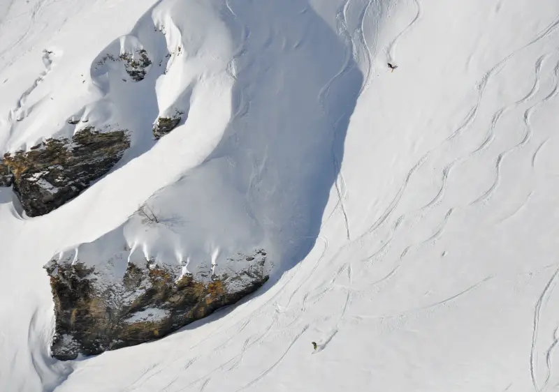 Ski the best freeride terrain at Crans Montana with the help of a guide