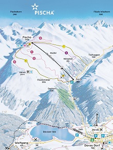 Pischa Ski Trail Map 