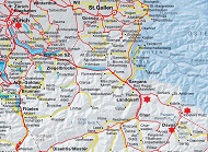 Zurich to Davos Rail Map 