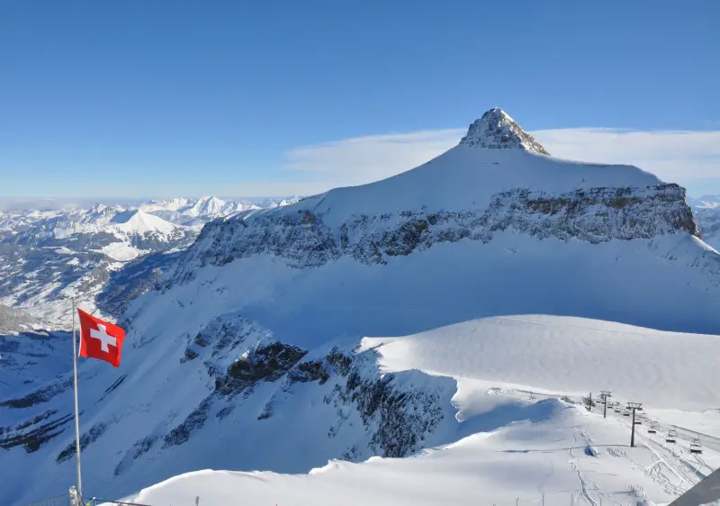 Glacier 3000 ski resort Switzerland