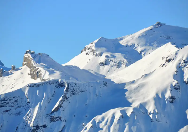 Jungfrau Ski Region Switzerland includes the glorious terrain on the Piz Gloria Schilthorn