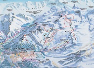 Saas Fee Ski Trail Map