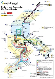 St Moritz Local Transport Map