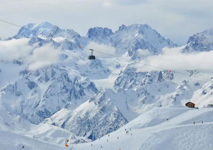 Verbier ski resort - stunning Swiss mountain scenery and superb skiing.