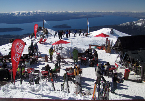 One of the very scenic lunch spots at Cerro Catedral