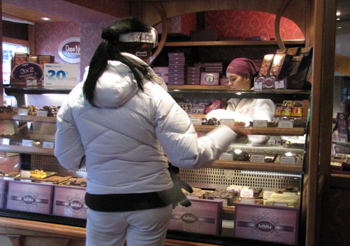 One of the Cerro Catedral chocolate shops