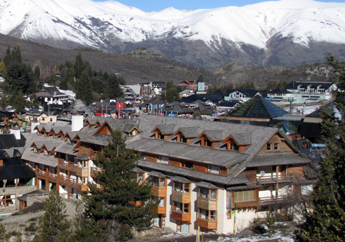 The Cerro Catedral ski resort village