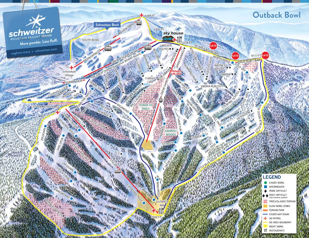 Schweitzer Ski Terrain Snow Conditions