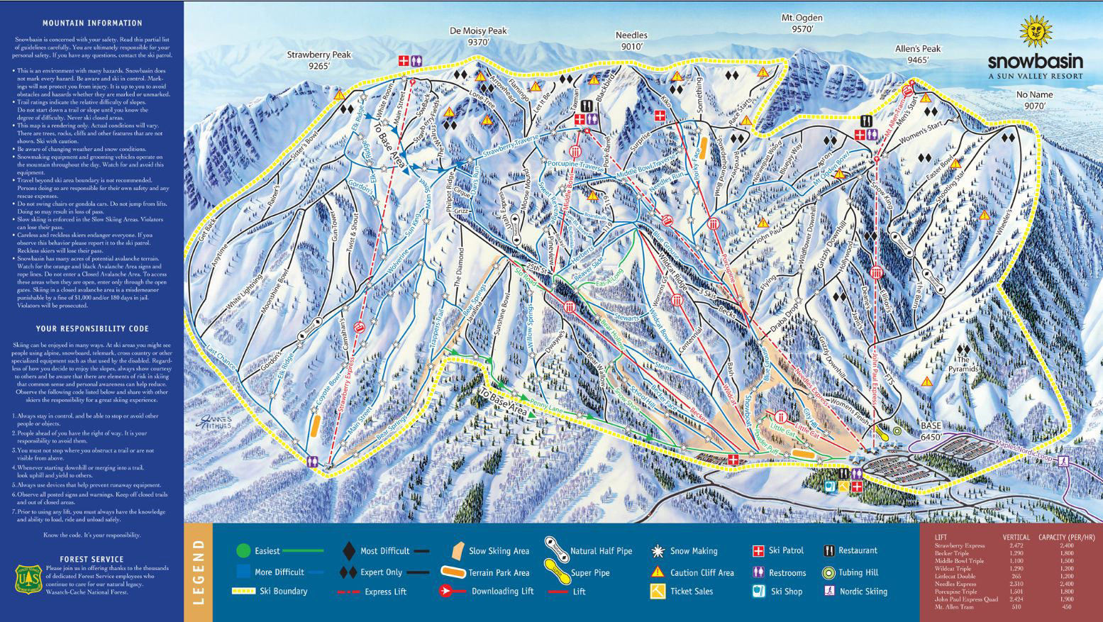 Snowbasin Ski Area Snowbasin Ski & Snowboard Terrain