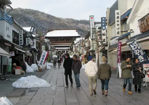 Walking up to the temple