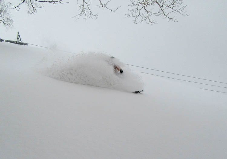 Up to the eyeballs in powder