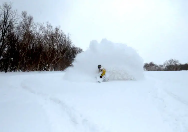 Powder on the former piste