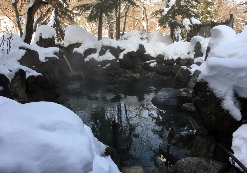 Lovely outdoor onsen