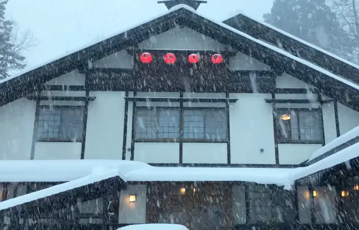 It snowed a lot in Hakuba