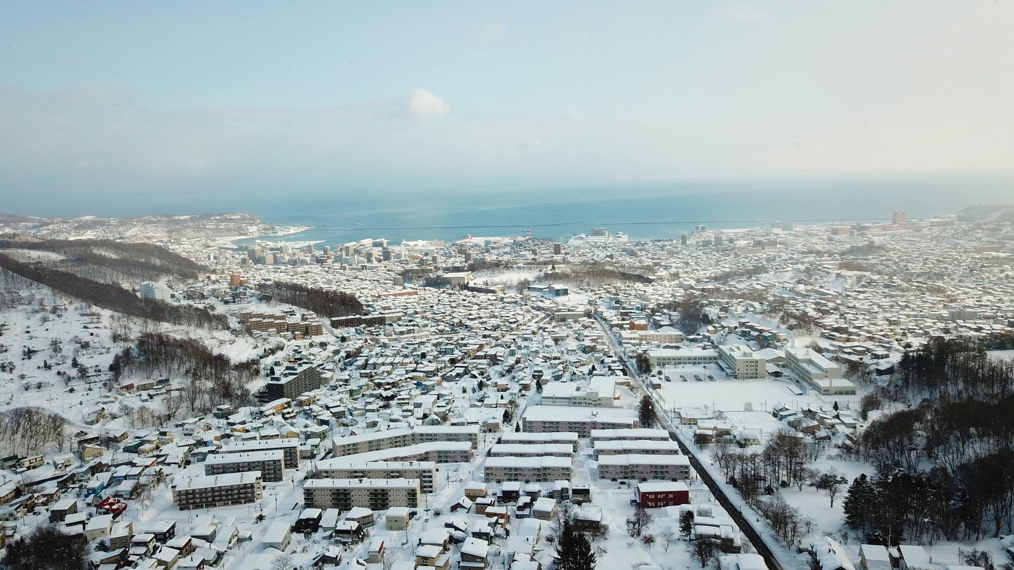 Otaru from Tenguyama Ski Resort