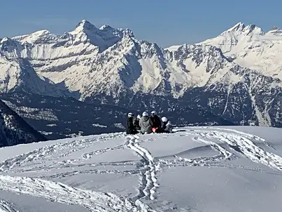 Mountain picnic at Bruson