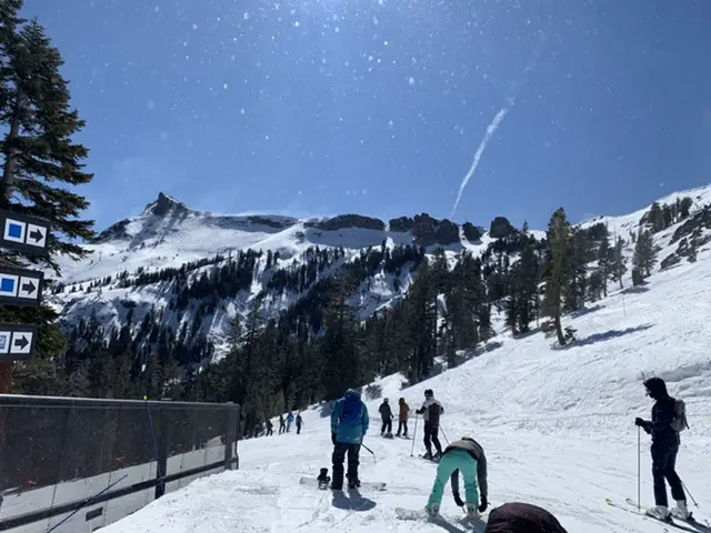 Some of the chutes off “The Wall” lift