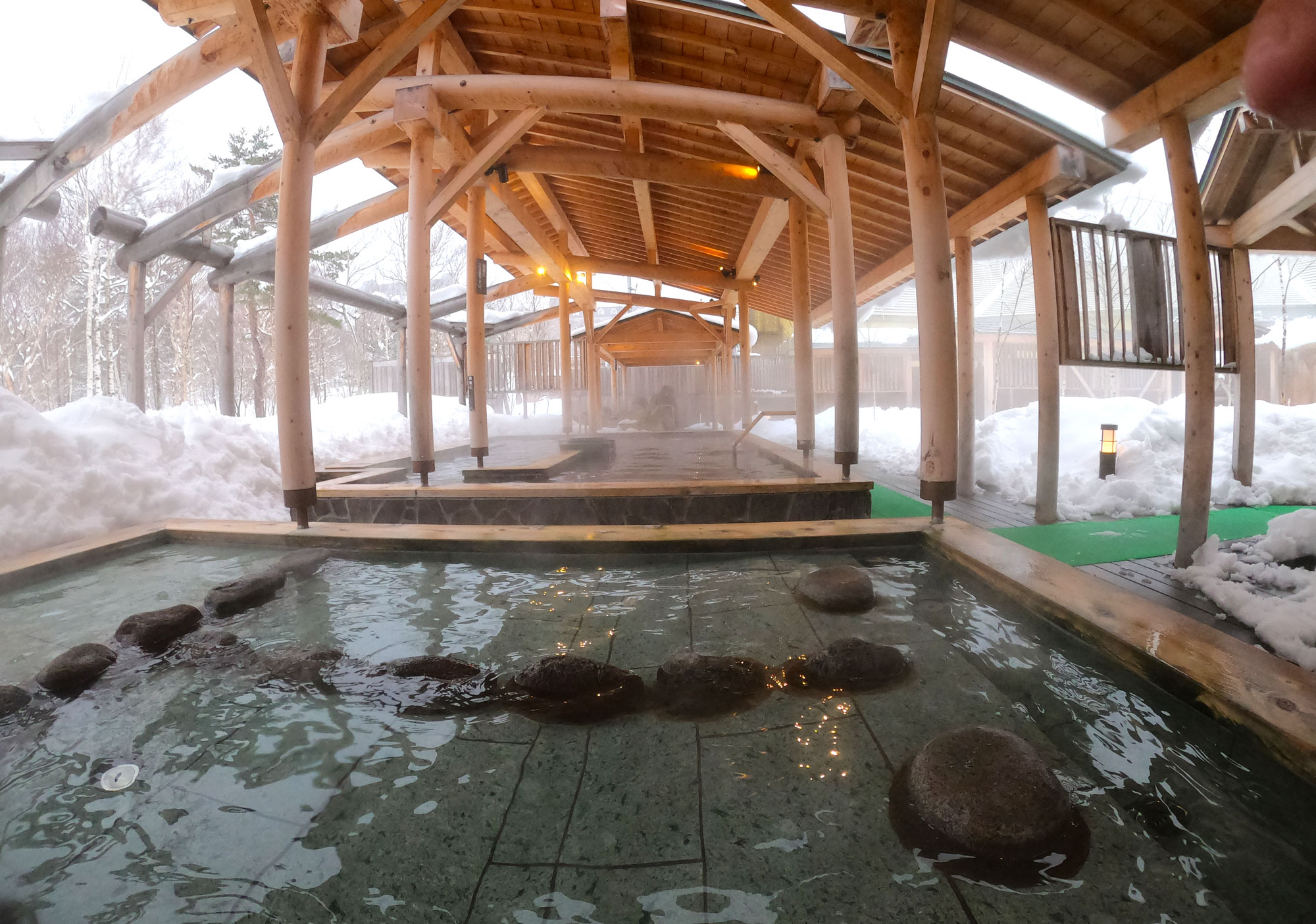 The onsen was delightfully deserted