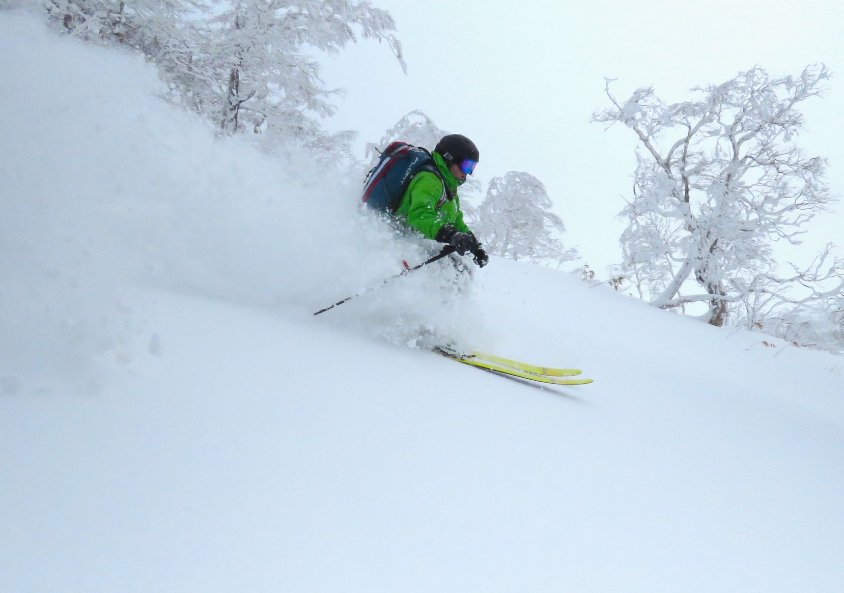 Ross showing us the best powder stashes