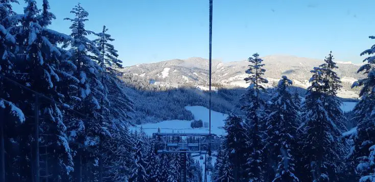 Looking down to the base of Altenmarkt