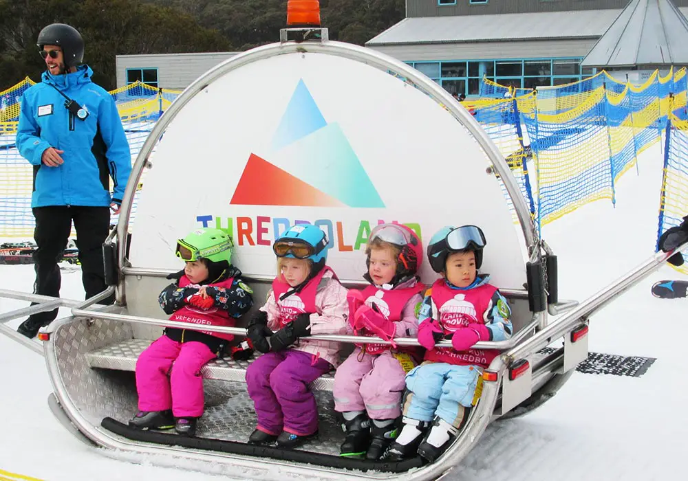 Kids ski school is very well developed