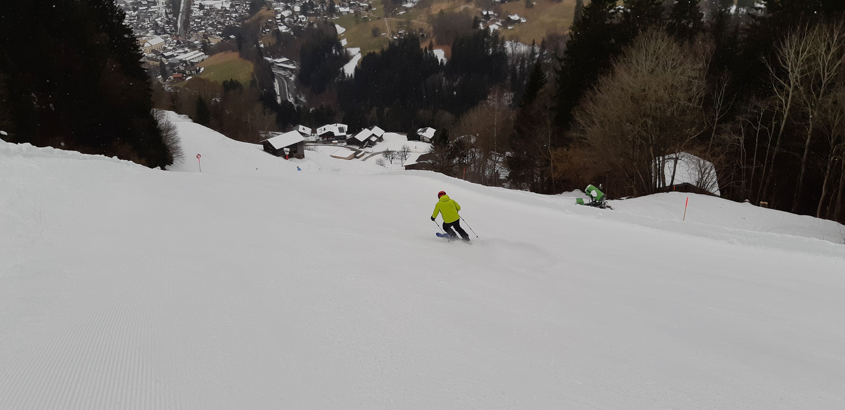 The run to the bottom of Hochjoch Bahn.