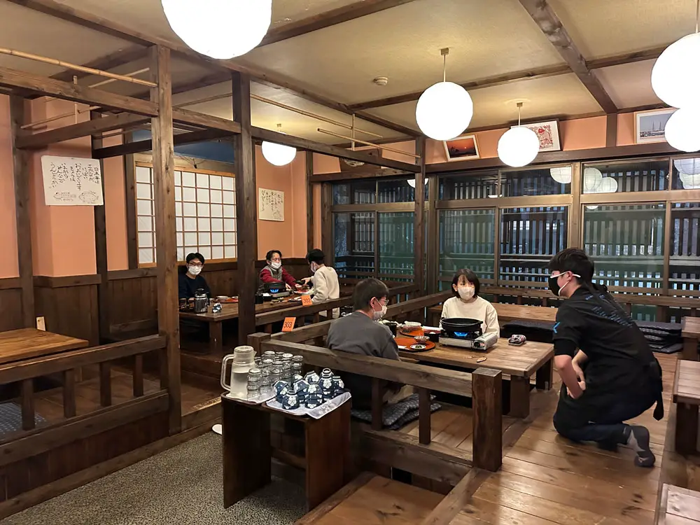 A delightfully traditional dining area